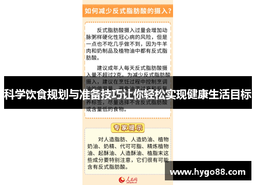 科学饮食规划与准备技巧让你轻松实现健康生活目标